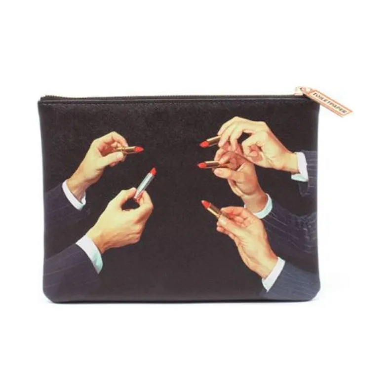SELETTI PU Clutch Women's Black-0