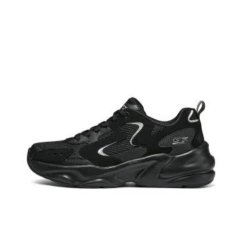 Skechers BOBS BAMINA 2 Cushioned Wear Resistant Breathable Low Top Chunky Sneakers Women's Black