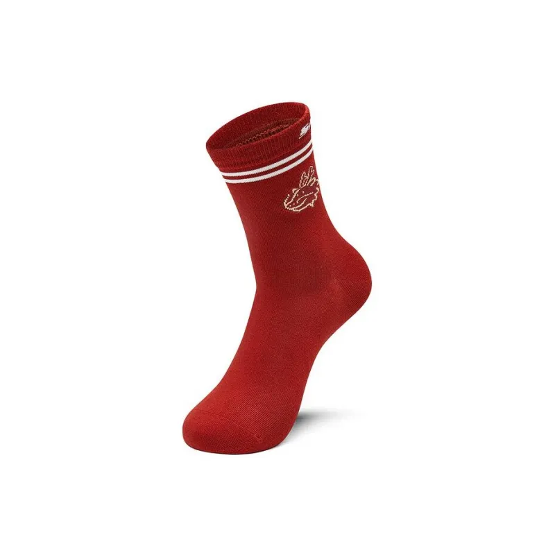 Skechers New Year Mid Calf Socks Unisex 2 Pack Brick Red-3