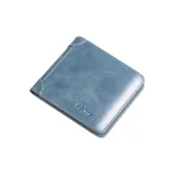 Blue-Bifold (Vintage Top Grain Cow Leather) Anti-Skimming