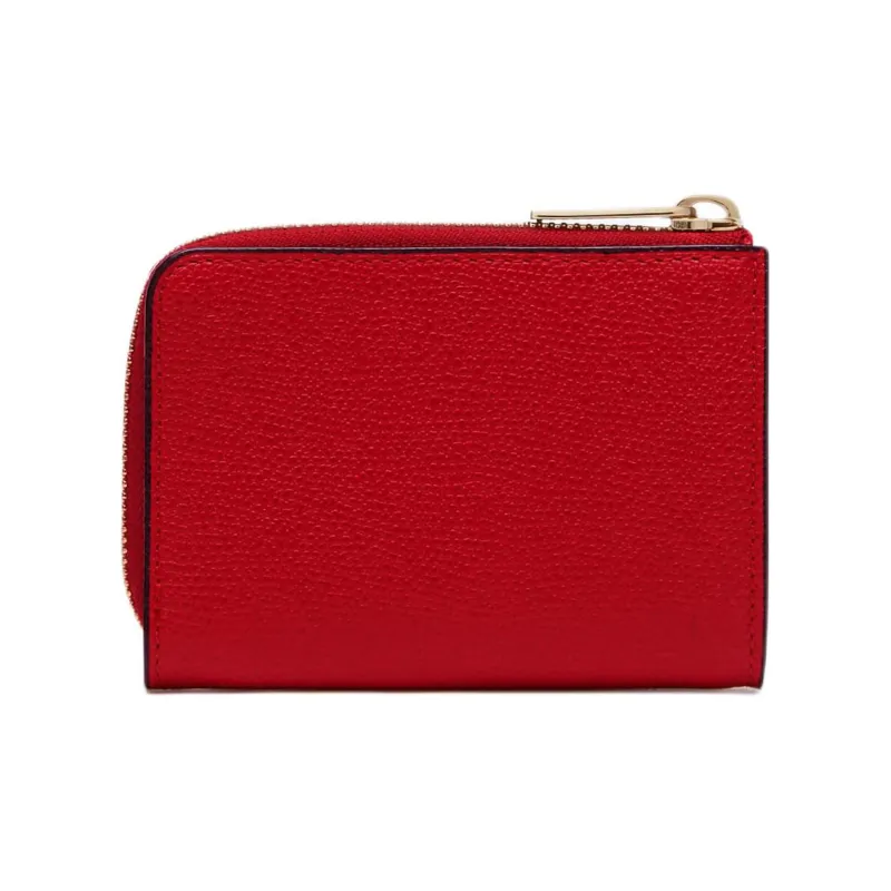 Valextra Millepunte Calfskin Card Holder, Wallet Regular Women's Red-1