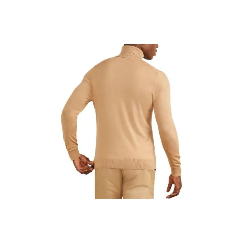 GUESS Merino Wool Turtleneck Sweater Sweater Men's Umber-1