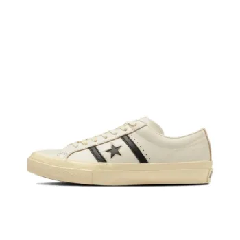 Converse Star&Bars Abrasion Resistant Breathable Cushioning Low Top Canvas Shoes Unisex Beige