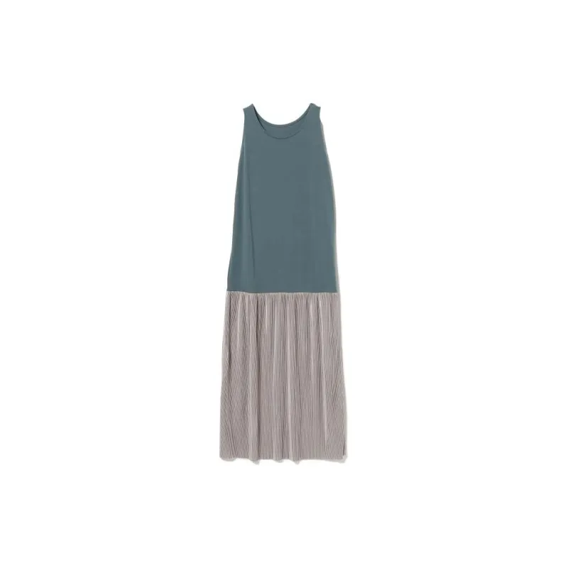 Beams Sleeveless Dress Women's Green-1