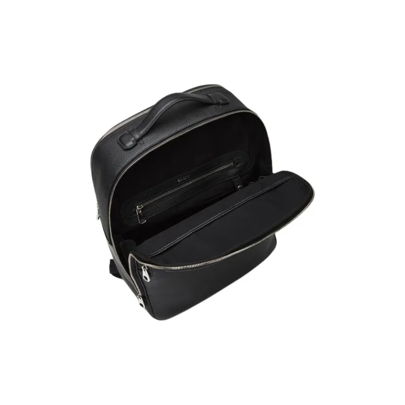 BALLY Cow Leather Backpack Men's Black-2