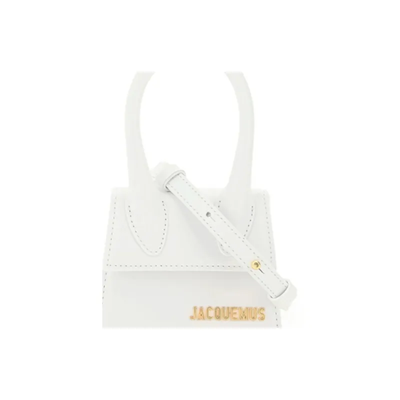 Jacquemus Le Chiquito Leather Shoulder Bags Handbags Women's White-3
