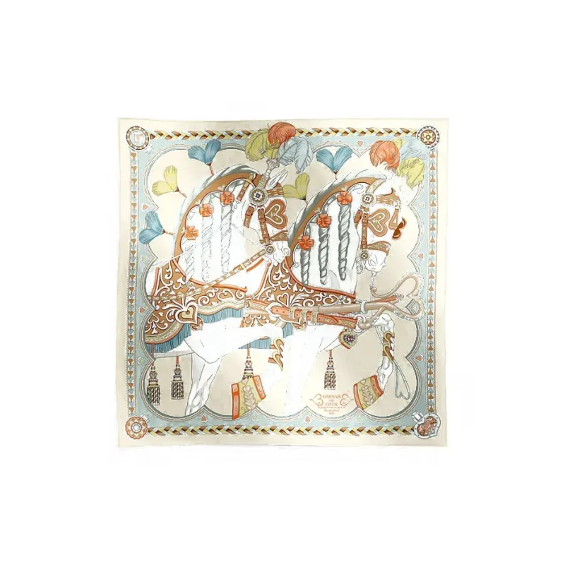 HERMES Silk Scarves Unisex Multicolor-0