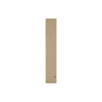 CELINE Cable-knit Triomphe Scarf In Cashmere
