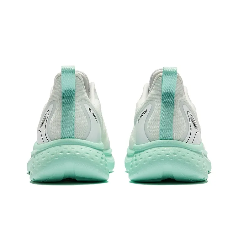 Erke Jingchan 2.0 V2 Cushioning Breathable Low Top Running Shoes Men's White Green-3