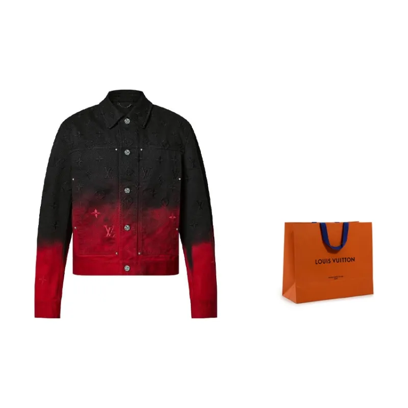 LOUIS VUITTON FW23 Denim Jacket Men's Multicolor-1