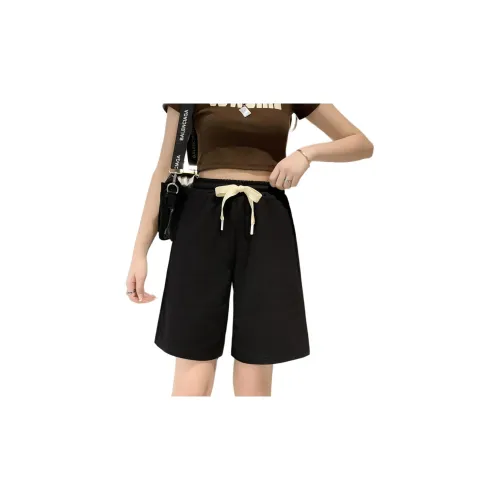 Muzi Casual Shorts Women's Black