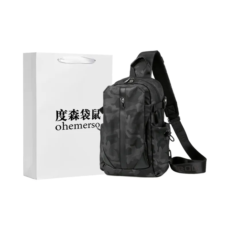 Dusen Kangaroo Oxford Sling Bag Unisex-5