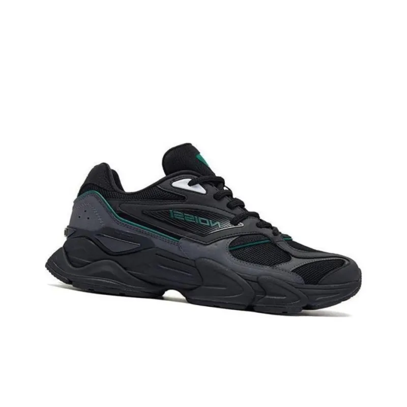 QIAODAN Starry Night 2000 Low-Top Running Shoes Men's Black Green-1