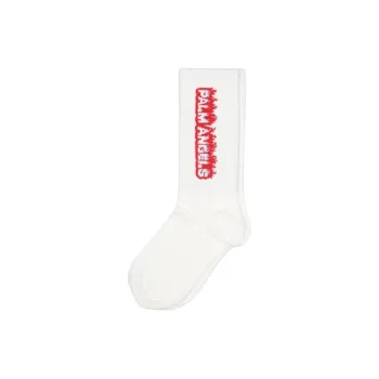 PALM ANGELS SS24 Kids' Apparel Knee-High Socks Kids' 1 Pack White