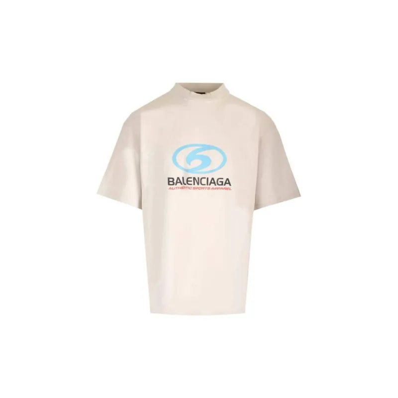 Balenciaga Logo Printed Crewneck T Shirt-2