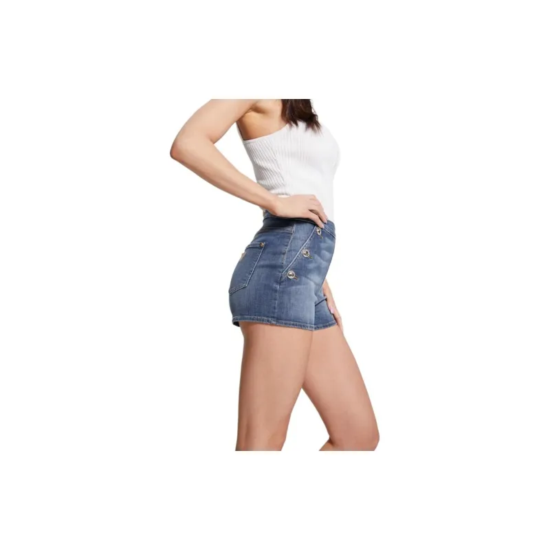 GUESS Janae Shorts Denim Shorts Women's Blue-1