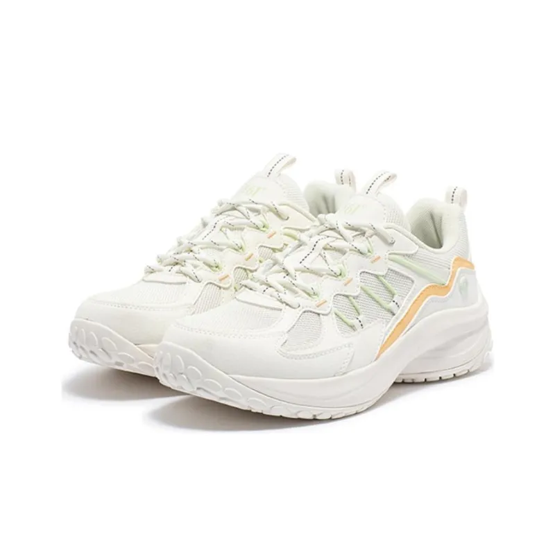 361° Cushioning, Wear Resistant Low Top Running Shoes Women's White-2