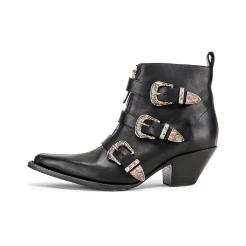 R13 Ankle Boots Women's Black/Gold