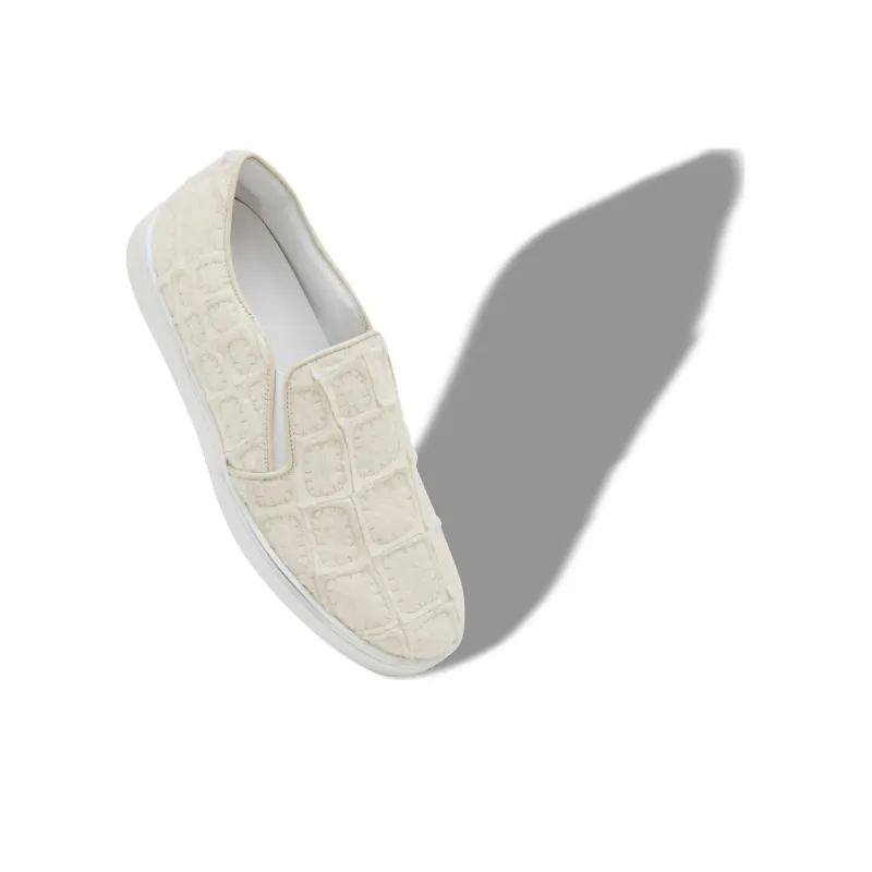 MANOLO BLAHNIK Low-Top Skateboard Shoes 1cm Women's White-3