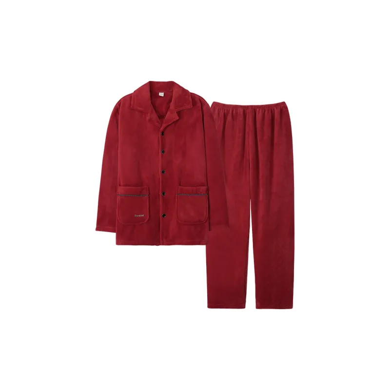 Sha Qian Pajama Set Winter Men's-3