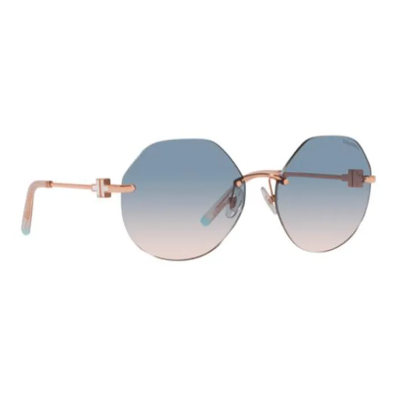 TIFFANY & CO. Rimless Gradient Round Sunglasses-1