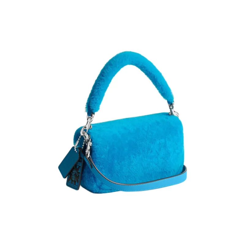 COACH LIL NAS Collaboration Tabby Shearling God Of Wine Bag, Handbag, Shoulder Bag Trumpets Women's Montro Blue-1