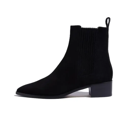 SCAROSSO Olivia Suede Ankle Boots