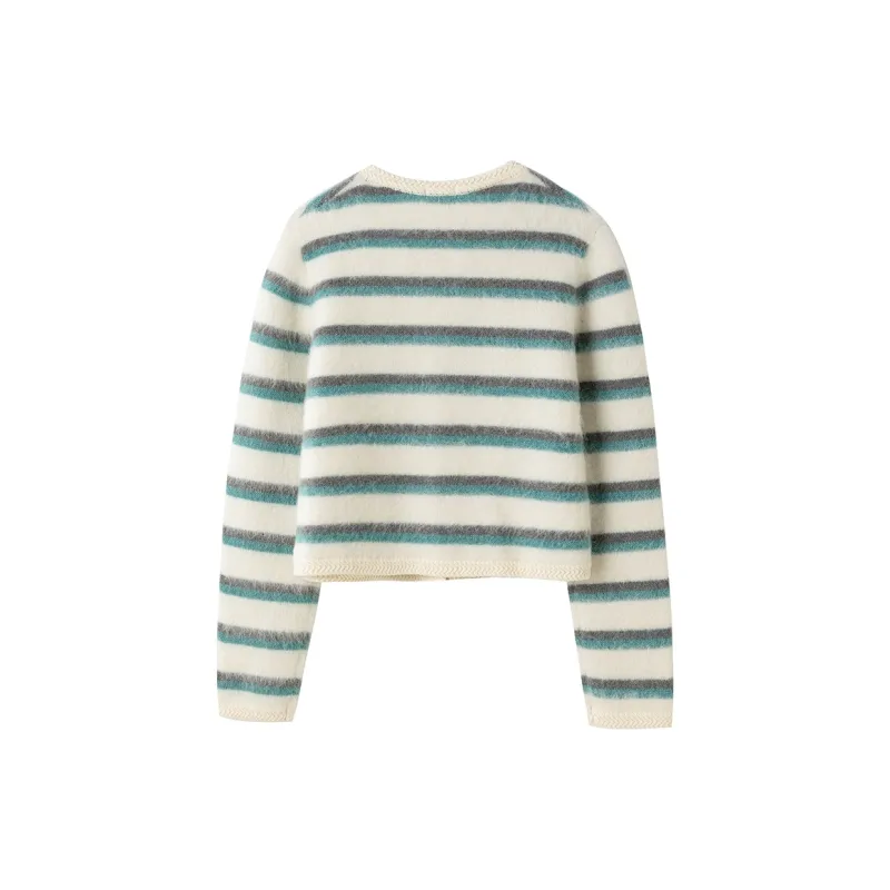 Charlie Luciano Sweater Women's White Blue-2