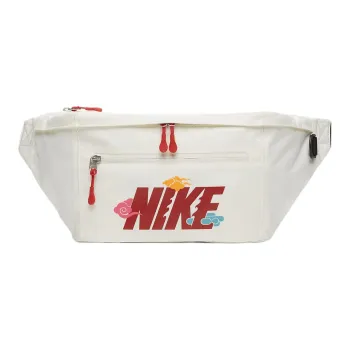 Nike ELEMENTAL Fabric Fanny Pack Unisex Sail White & Black & University Red