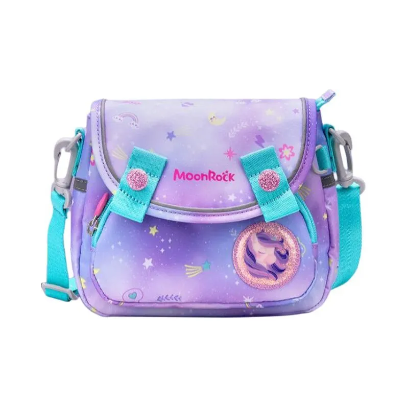MOONROCK Polyester Shoulder Bag, Crossbody Bag Unisex Light Purple-0