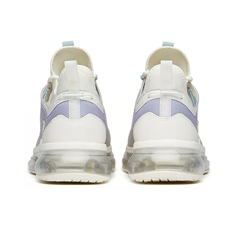 Anta Running Collection Cushioning Anti Slip And Wear Resistant Low Top Running Shoes Women's White Purple-3