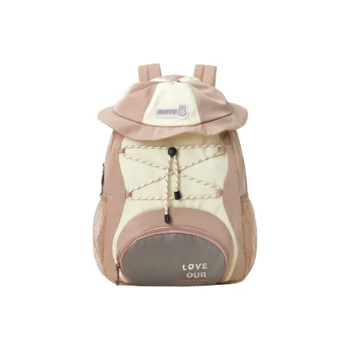 Miffy Oxford Backpack Large Size Women's Khaki/Pink