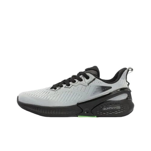 361° Super Flying Wing 2.0 Cushioning Wear Resistant Low Top Running Shoes Men's Gray Black
