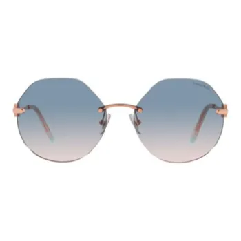 TIFFANY & CO. Rimless Gradient Round Sunglasses