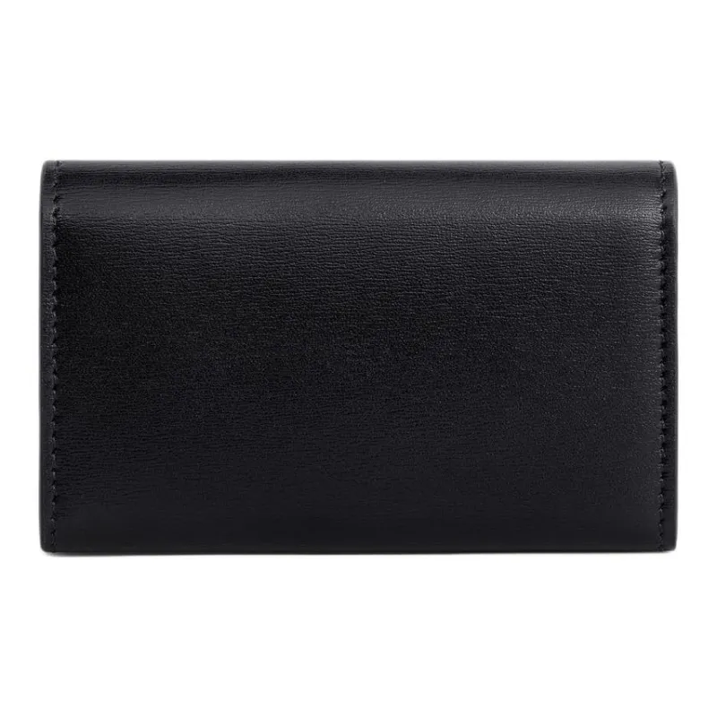 CELINE Triomphe Calfskin Key Pouch Women's Black-2