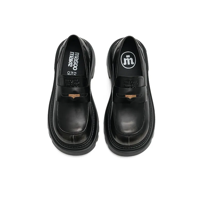 MASOOMAKE Loafers Women's Tranquil Black/Cinnabar Red-2