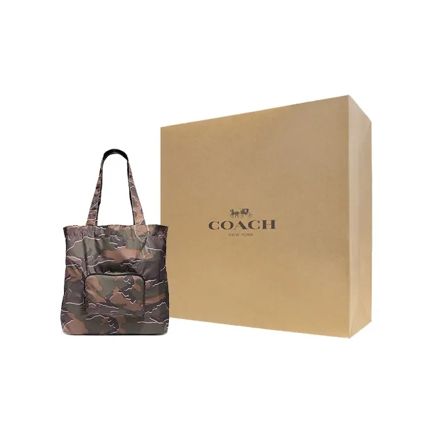 COACH Packable Nylon Fabric Tote Bag Shopping Bag Handbag Shoulder Bag Regular Women's Army Green-7