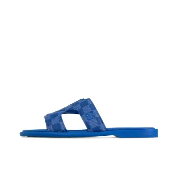 LOUIS VUITTON Quiet Slide Slippers Men's Sea Blue