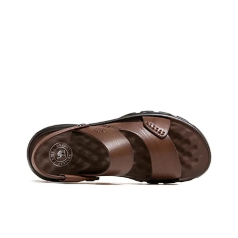 CAMEL Beach Sandals Men Black/Brown Color-2