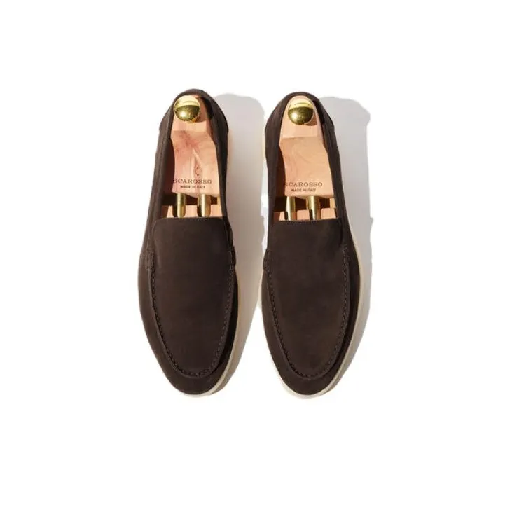 SCAROSSO Ludovico Round Toe Slip On Loafers-3