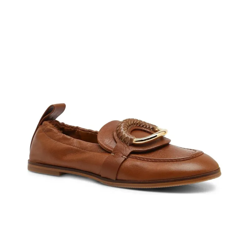 See By Chloe Ring detail Leather Loafers Women's-2