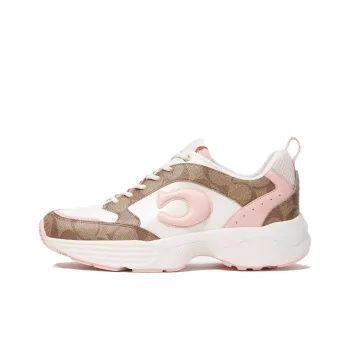 COACH Slip Resistant Low Top Casual Shoes Women's Pink