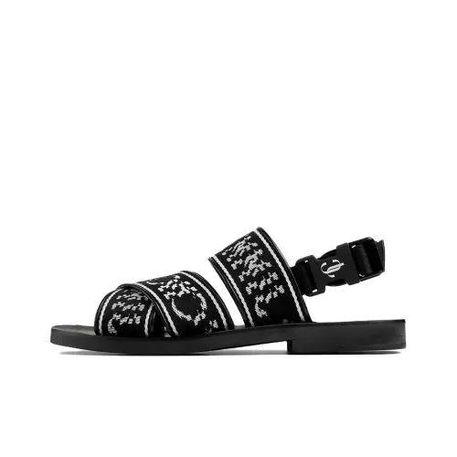Jimmy Choo Strap Sandals Men's Black White