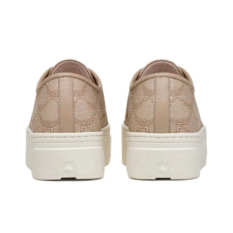 MCM Low Top Skateboard Shoes Women's Brown-3