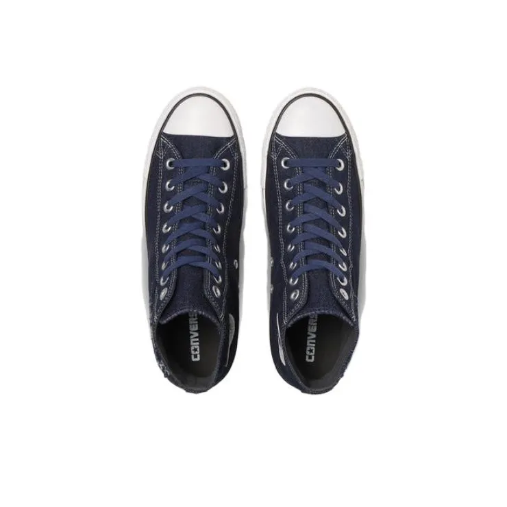 Converse All Star ALL STAR DENIM ST HI Abrasion Resistant Breathable High Top Canvas Shoes Unisex Blue-3