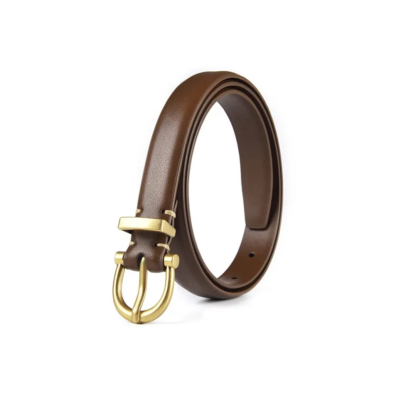 PISHUSHU Fashion Versatile Slimming Waist Leather Belts Women's Width 1.8cm-1