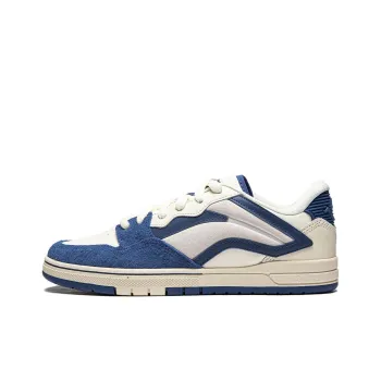 LiNing Wave Pro Slip Resistant Cushioning Low Top Skateboard Shoes Men's Blue White
