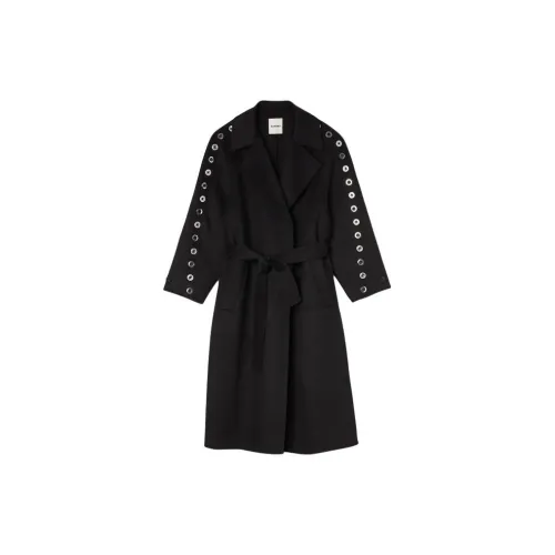 Sandro Eyelet-embellished Wool-blend Coat