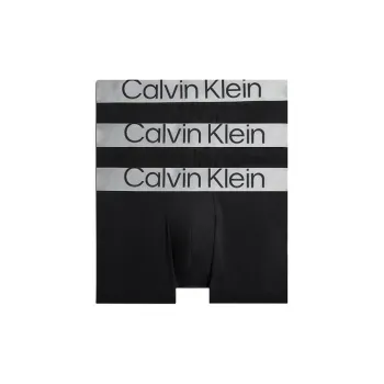 CALVIN KLEIN 3 Pack Trunks   Steel Cotton Underpants Men's 3 Pack Black