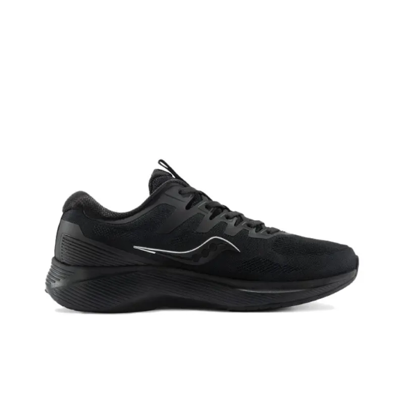 Saucony Lancer Cushioned Wear Resistant Breathable Low Top Training Running Shoes Unisex Black-1